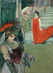 Operan "Messalina" i Bordeaux (Messalina går ner för trappan med statister), 1900-1901